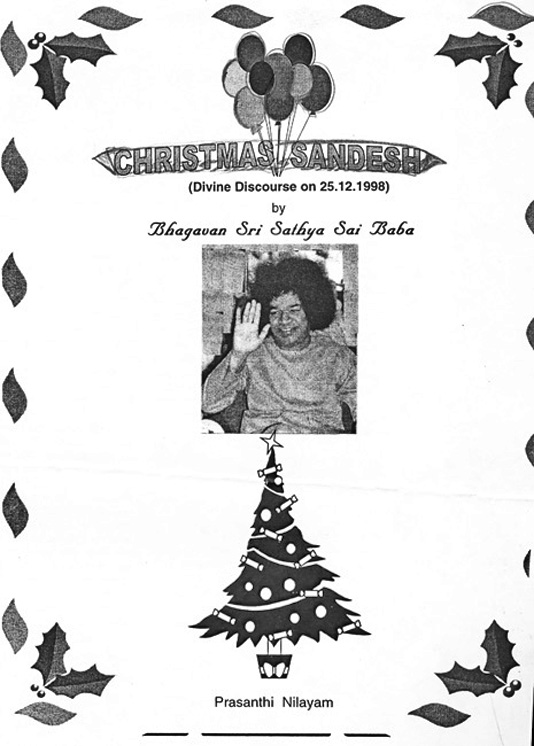 1998 Christmas Sandesh (Discourse) Sathya Sai Baba